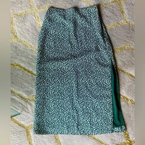 Floral Print A&F Tea-Length/Midi Skirt